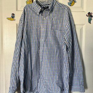 Vintage G.H. Bass and Co. Men's Long Sleeve Dress Shirt (L)